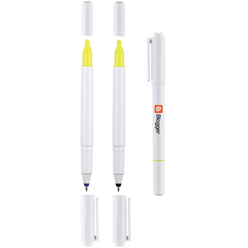 Custom uni-ball Combi White Highlighter Pen