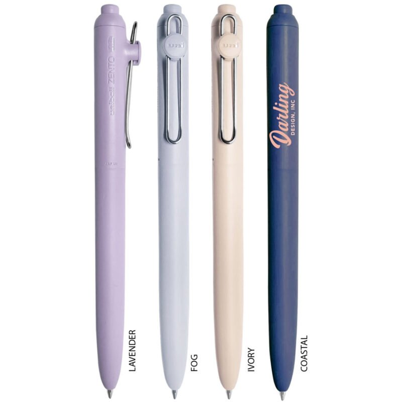 Custom uni-ball Zento Gel Retractable Pen Muted - 4
