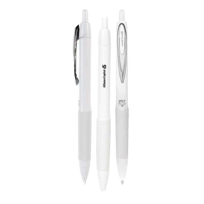 uni-ball-207-Plus-white-barrel-UB406 Custom uni-ball 207 Plus white barrel