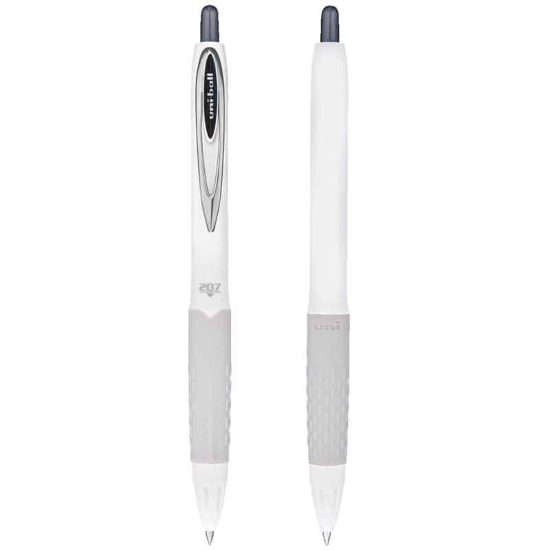 Custom uni-ball White 207 Gel - Set of 24
